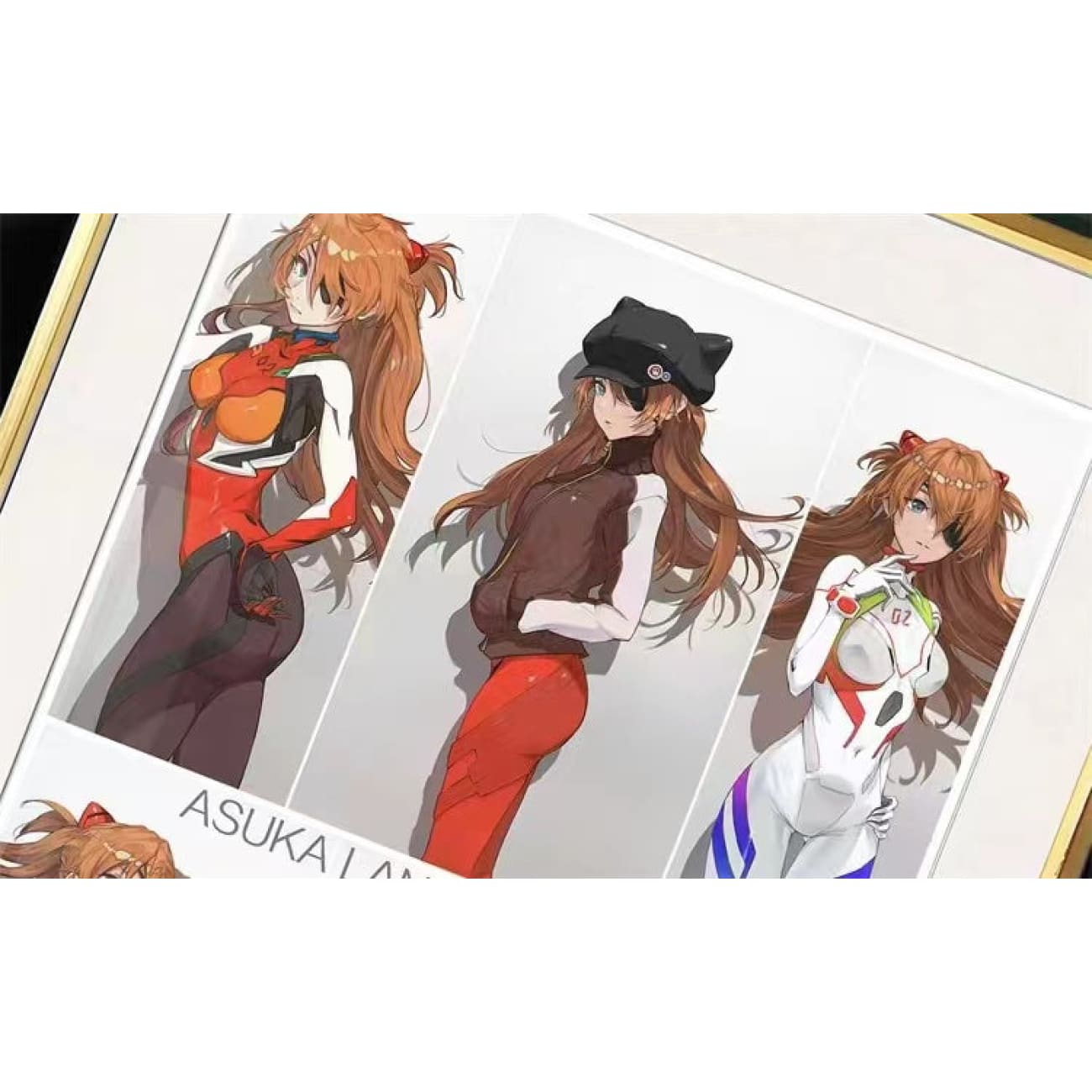 Asuka Langley Soryu Evangelion Unit-02 Six Posture Poster Frame