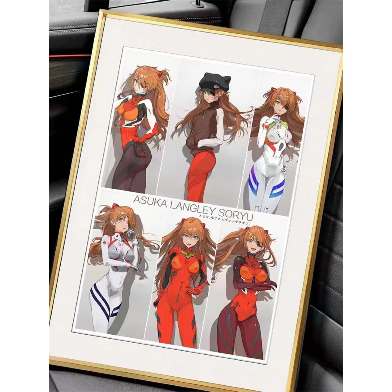 Asuka Langley Soryu Evangelion Unit-02 Six Posture Poster Frame