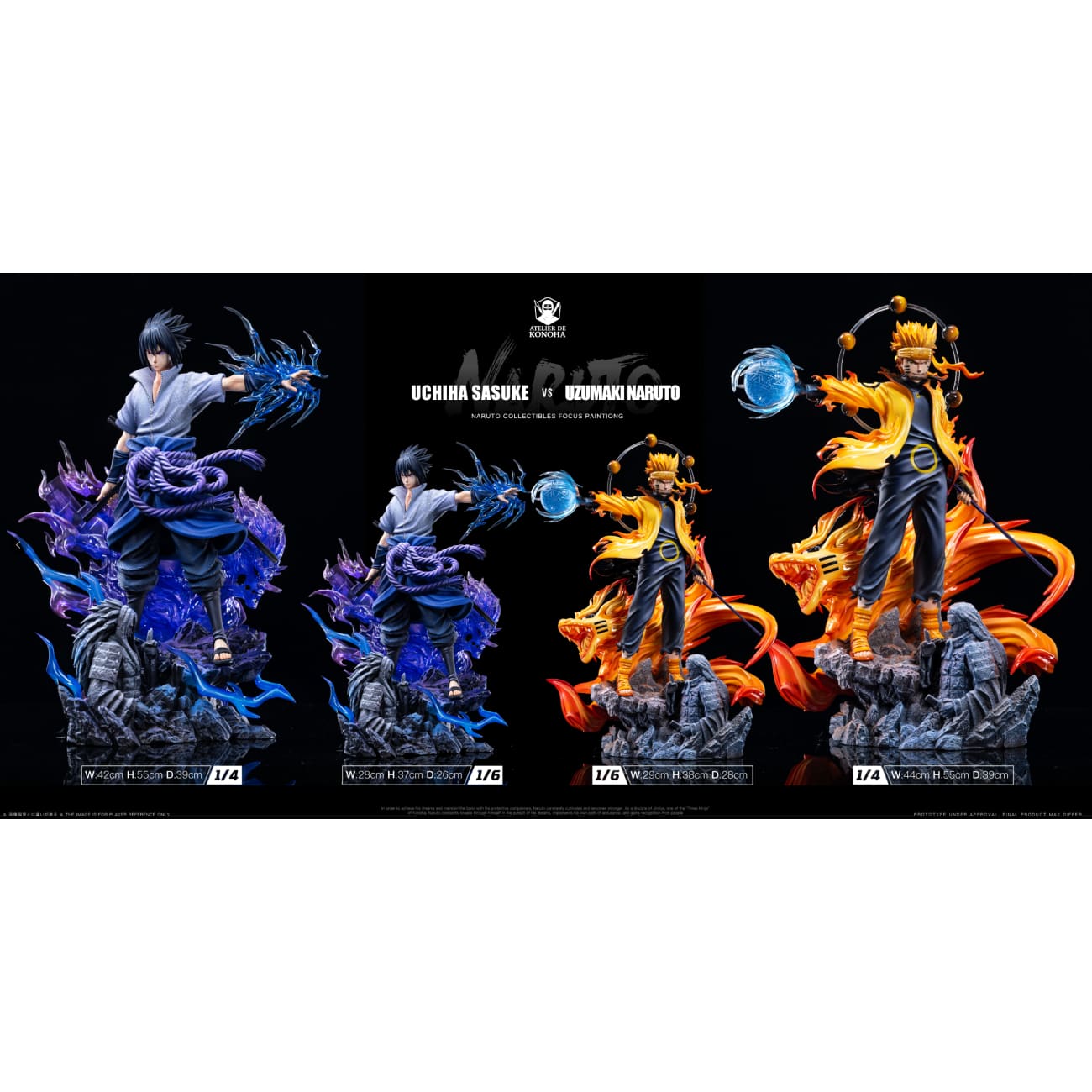 Atelier De Konoha Studio - Uzumaki Naruto & Uchiha Sasuke [6 Variants]