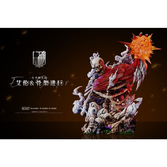 AZ Studio - Where the Left Hand Goes: Eren & Skeleton Attack Titan