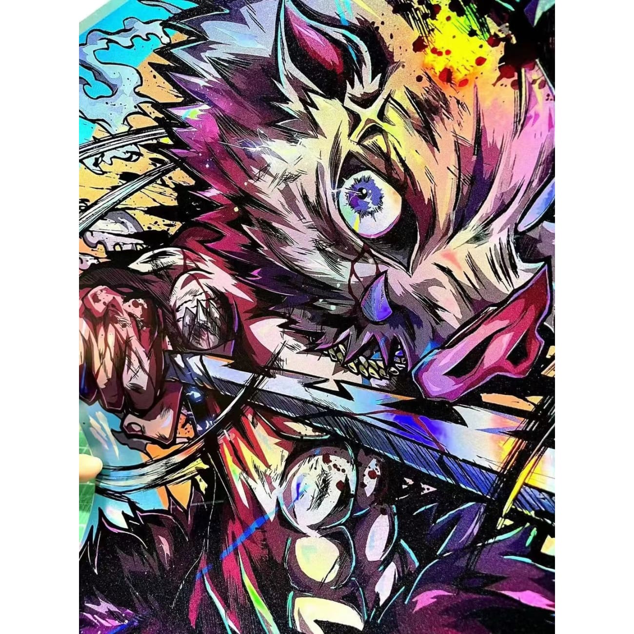 BBD Studio X 1985 Painting Lab - Hashibira Inosuke Coloured Chrome Poster Frame