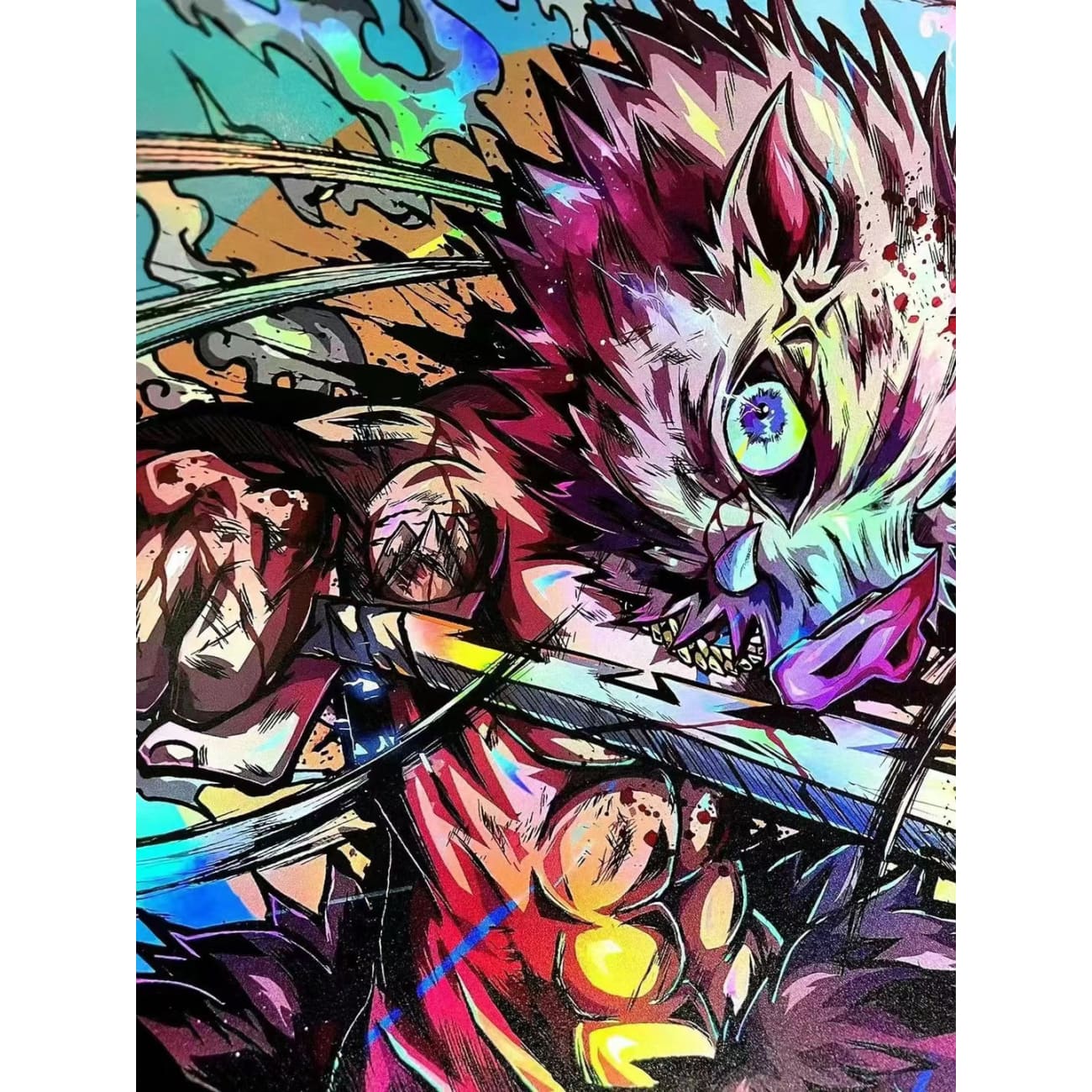 BBD Studio X 1985 Painting Lab - Hashibira Inosuke Coloured Chrome Poster Frame