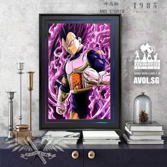 BBD X 1985 Printing Lab - Vegeta Poster Frame