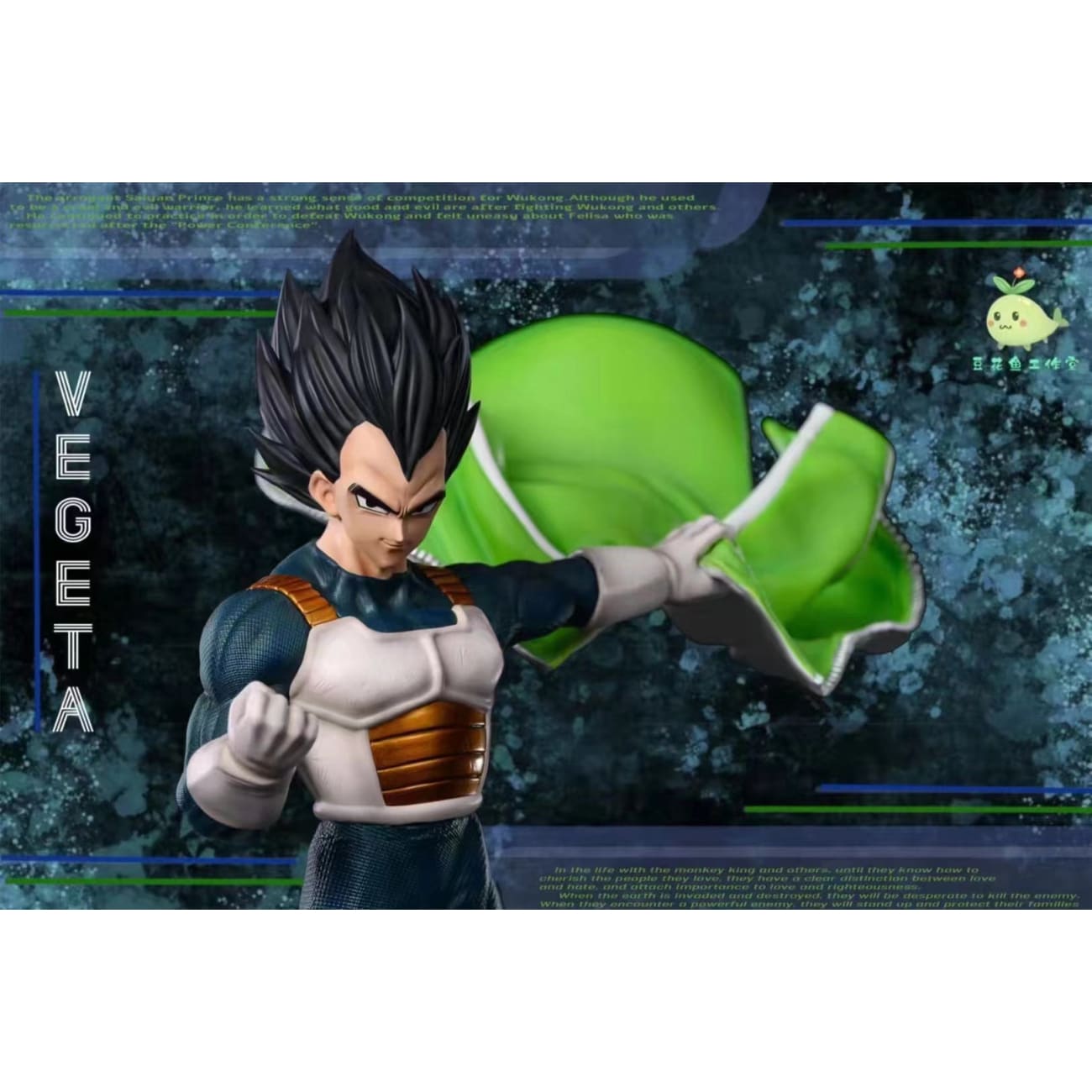 Bean Flower Fish Studio - Vegeta [ Dark Greenish Blue/ Blue]