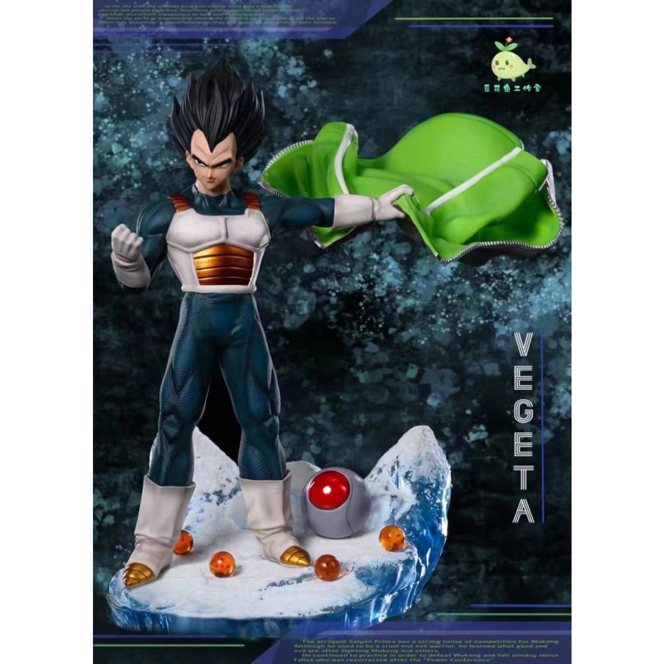 Bean Flower Fish Studio - Vegeta [ Dark Greenish Blue/ Blue]