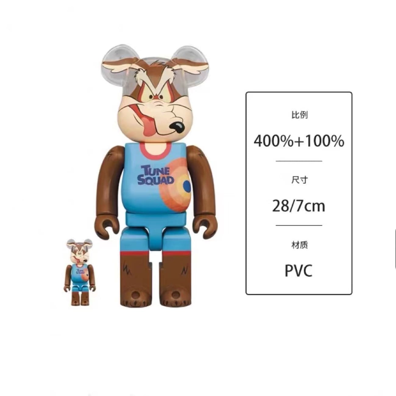 Bearbrick - Wile E Coyote / Lola Bunny [400% + 100%]