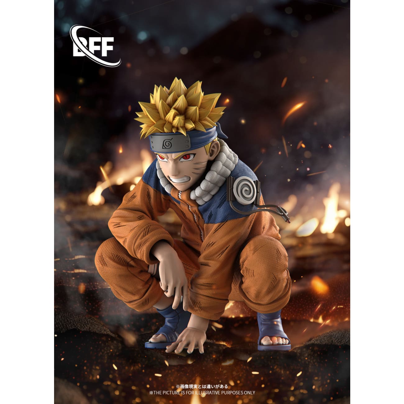 BFF Studio - Squatting Naruto Uzumaki 