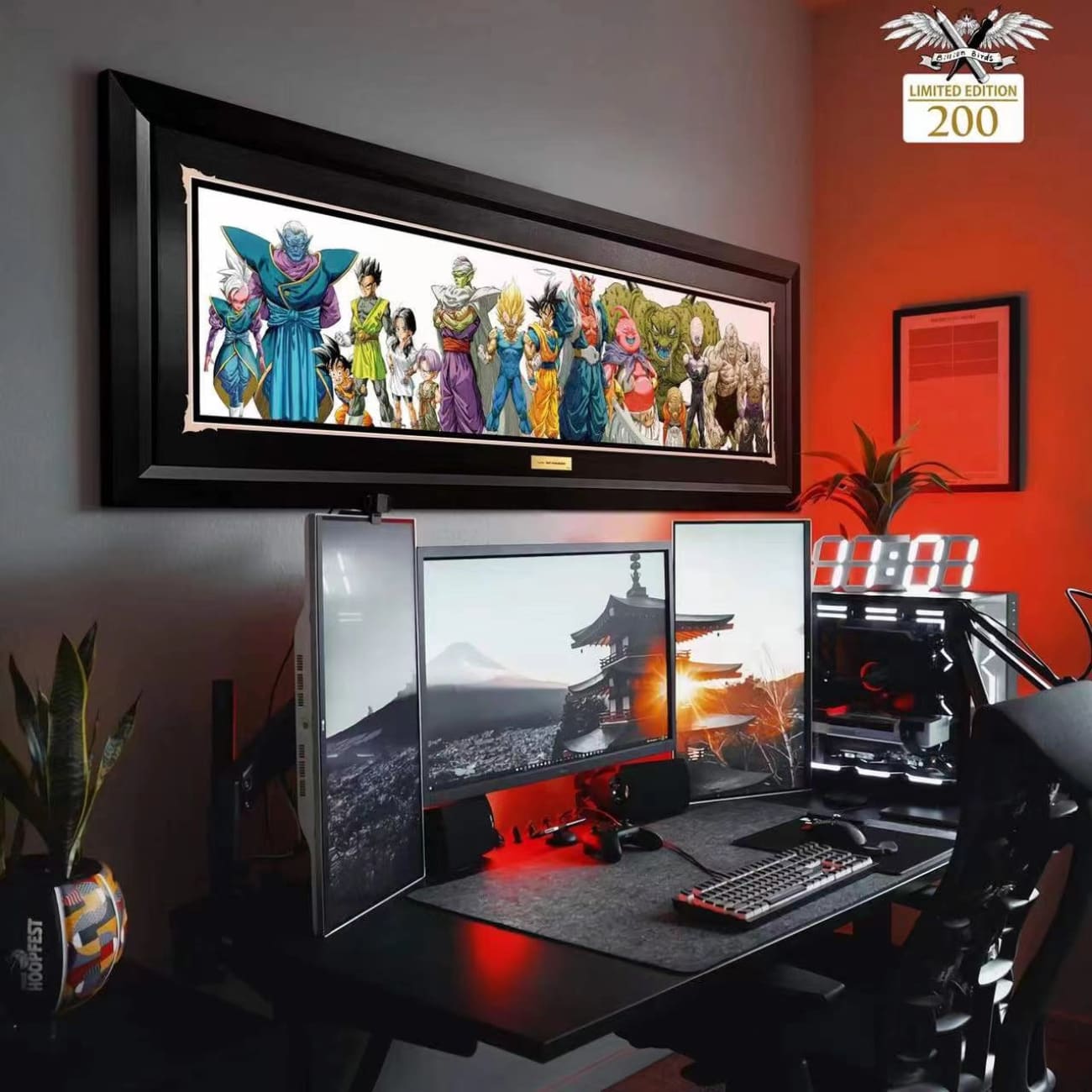 Billian Birds - Billion Birds Cell Game/ Goku and Helo Poster Frame
