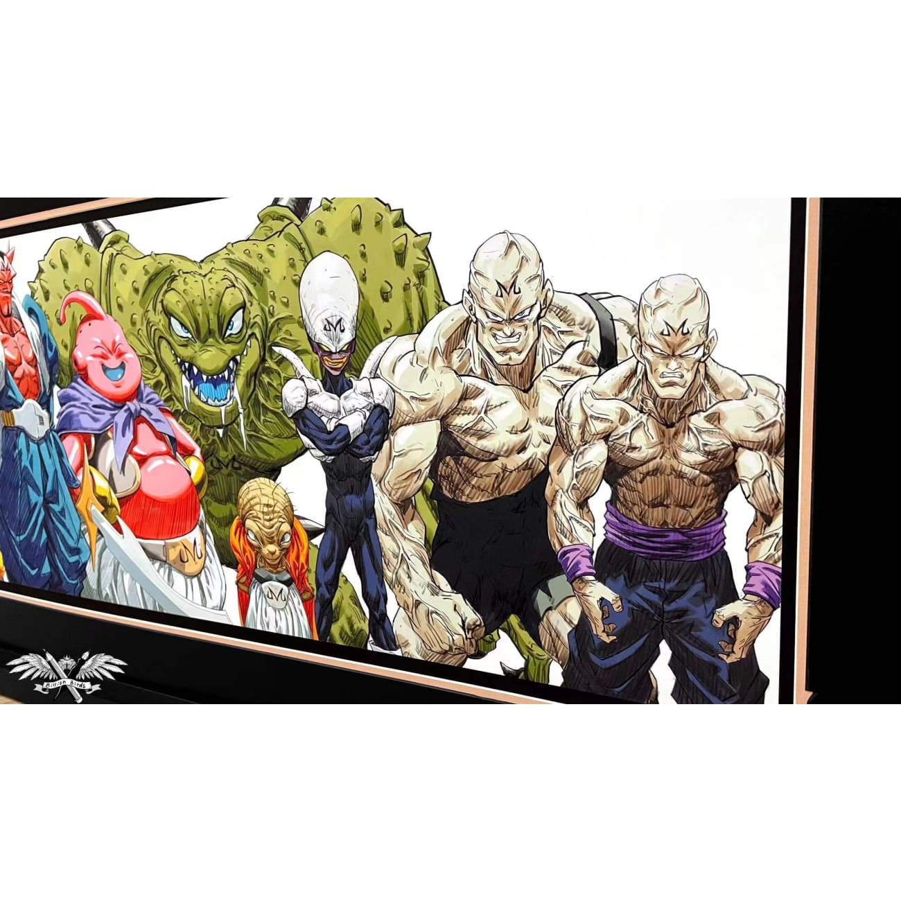 Billion Birds - Cell Game/ Goku and Halo Poster Frame
