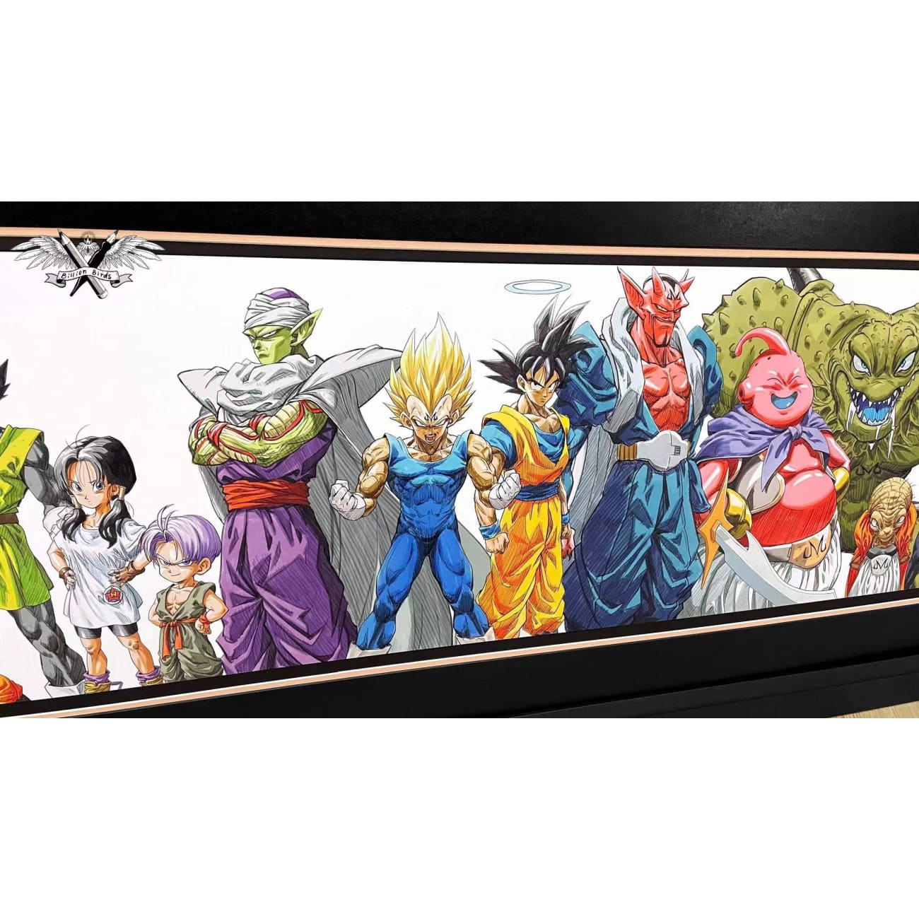 Billion Birds - Cell Game/ Goku and Halo Poster Frame