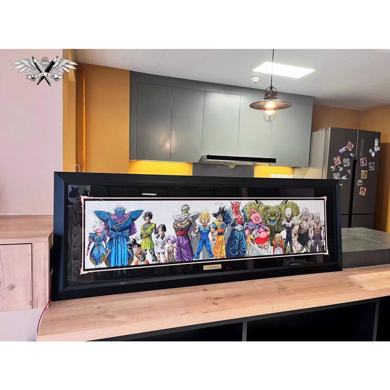 Billian Birds - Billion Birds Cell Game/ Goku and Helo Poster Frame