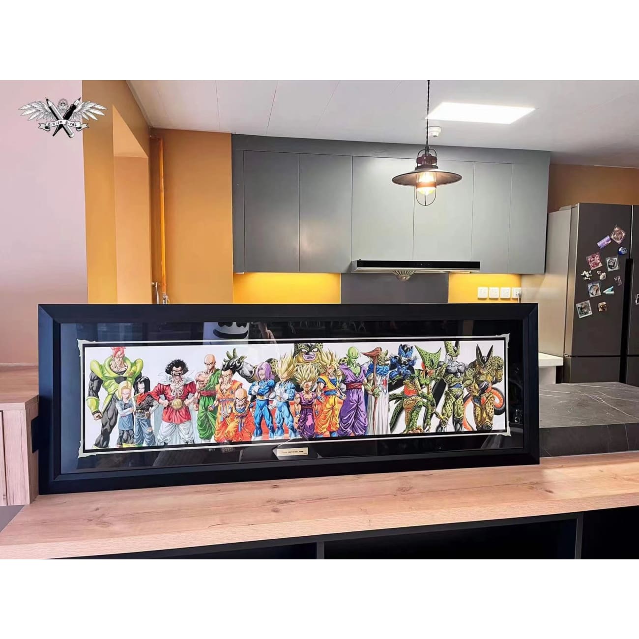 Billian Birds - Billion Birds Cell Game/ Goku and Helo Poster Frame