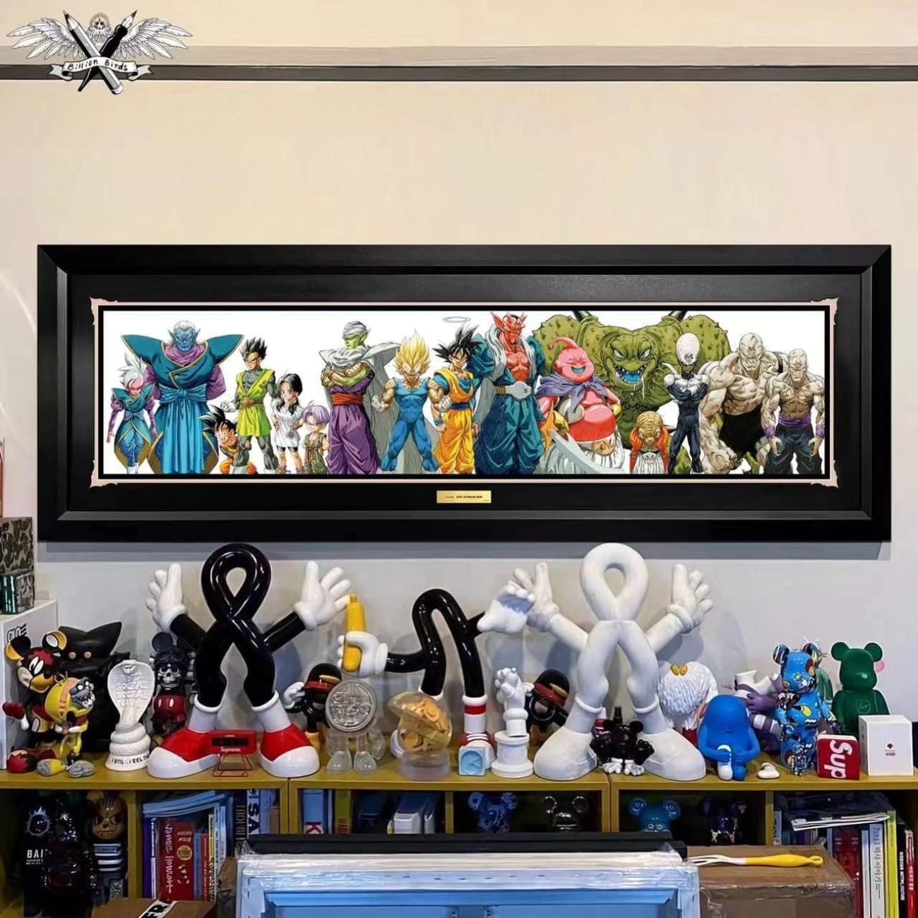 Billian Birds - Billion Birds Cell Game/ Goku and Helo Poster Frame