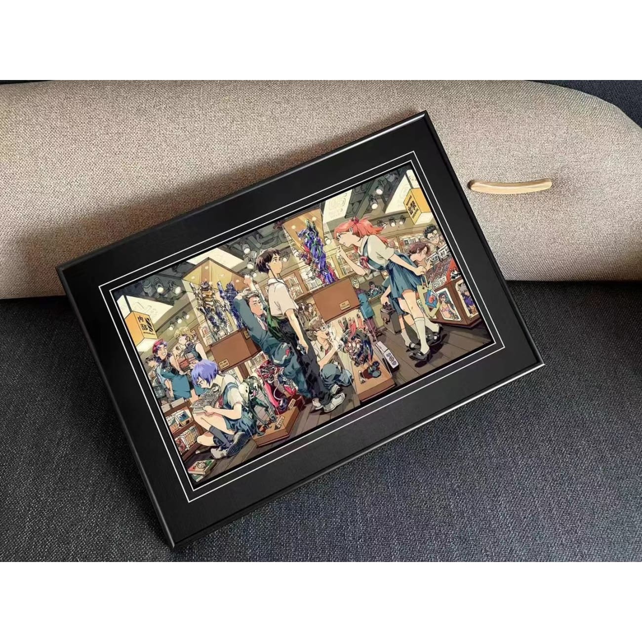 Billion Birds Studio - Ayanami Rei & Asuka Langley Soryu Poster Frame