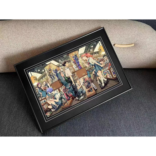 Billion Birds Studio - Ayanami Rei & Asuka Langley Soryu Poster Frame