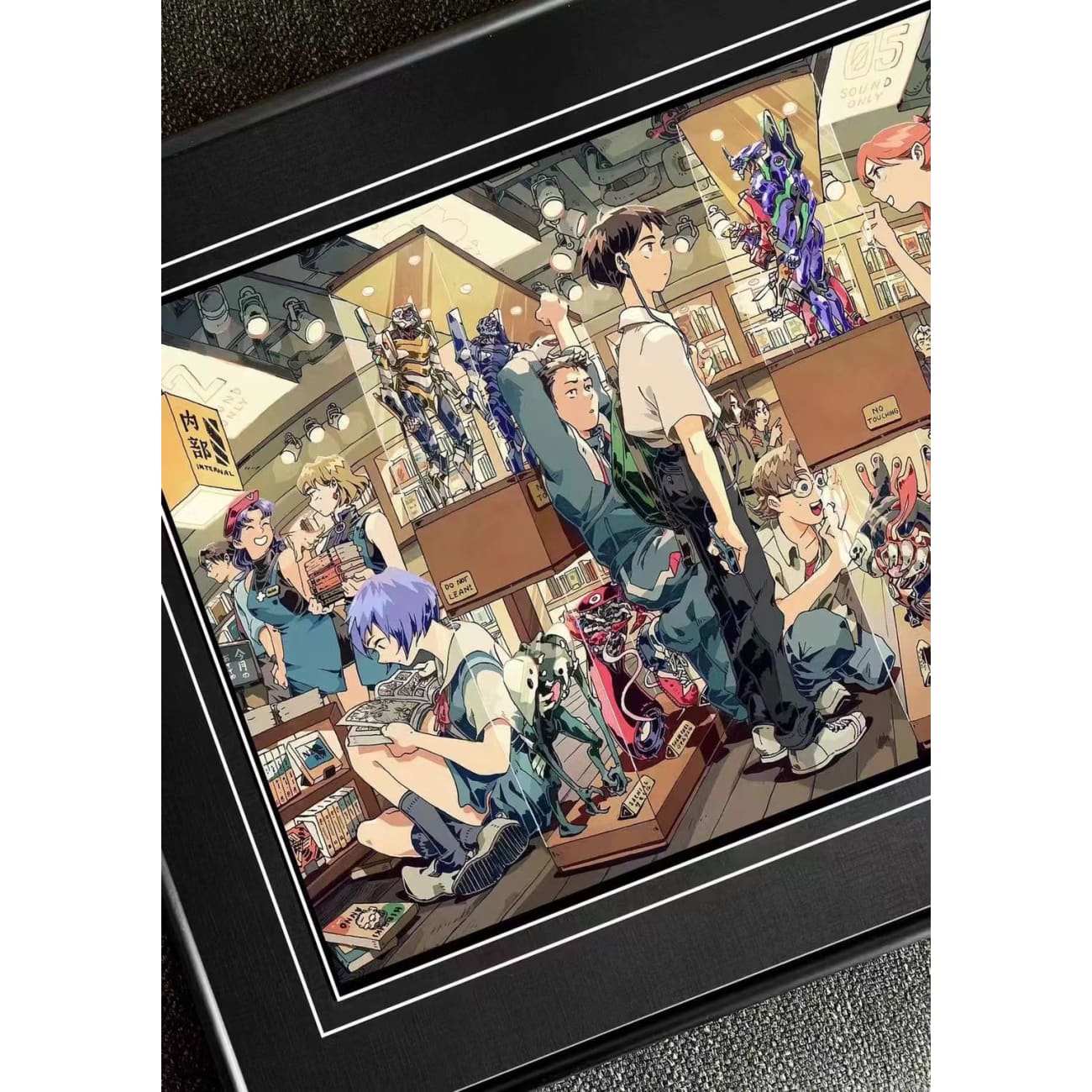 Billion Birds Studio - Ayanami Rei & Asuka Langley Soryu Poster Frame
