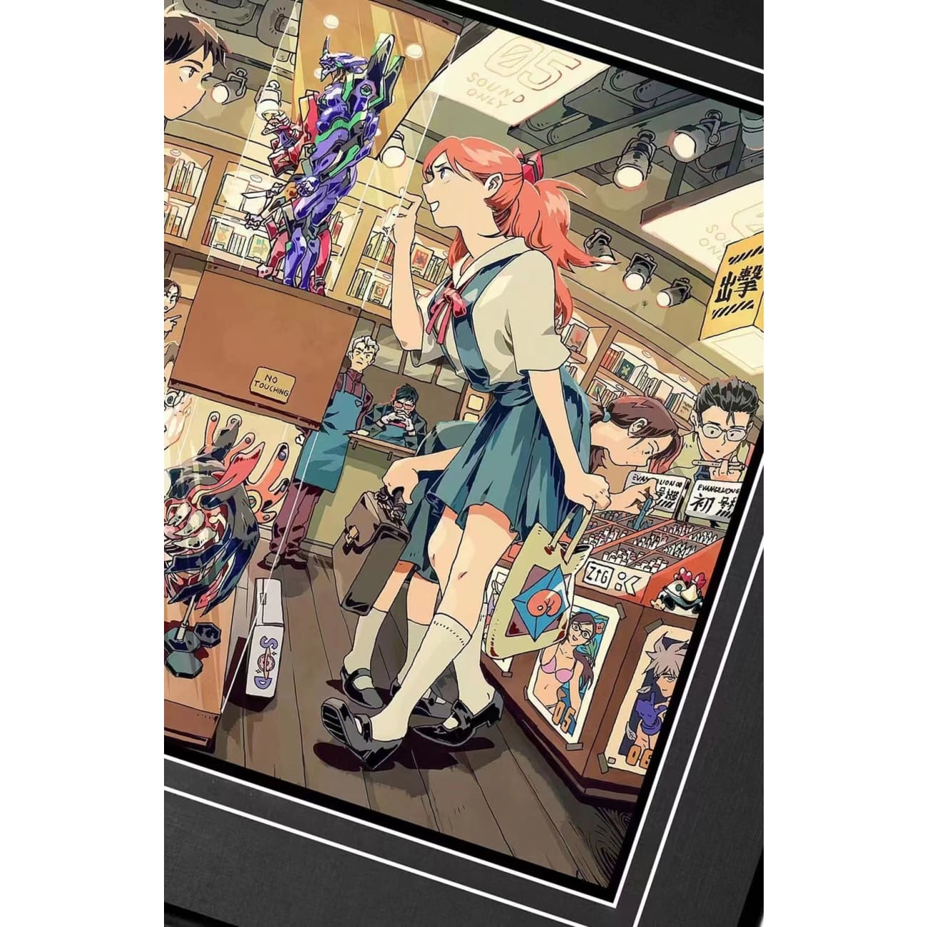 Billion Birds Studio - Ayanami Rei & Asuka Langley Soryu Poster Frame