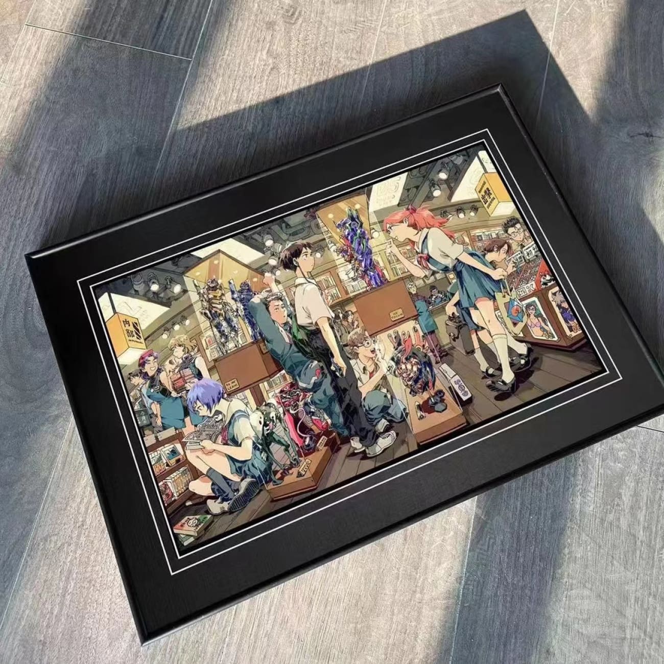 Billion Birds Studio - Ayanami Rei & Asuka Langley Soryu Poster Frame