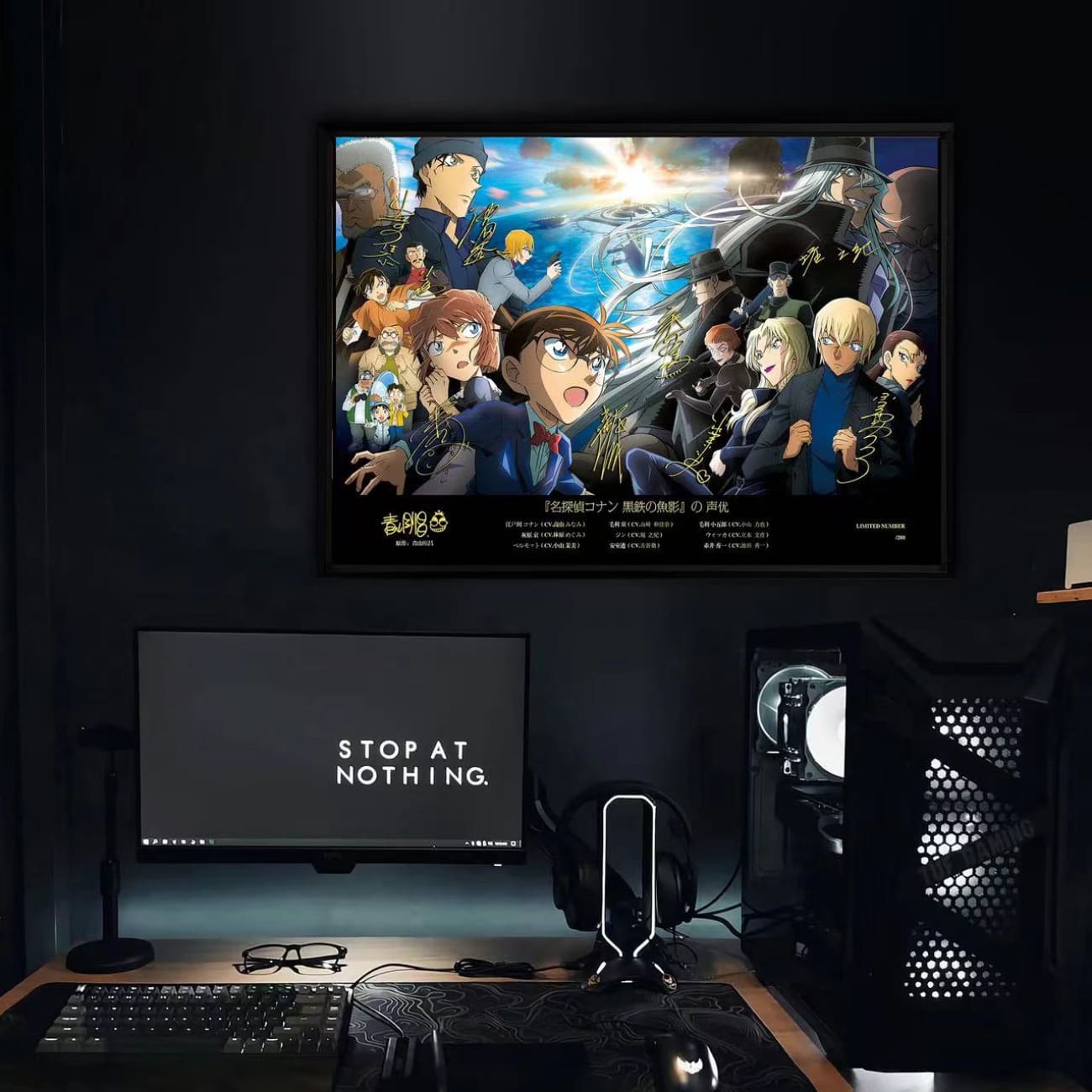 Billion Birds Studio - Detective Conan: Black Iron Submarine Poster Frame