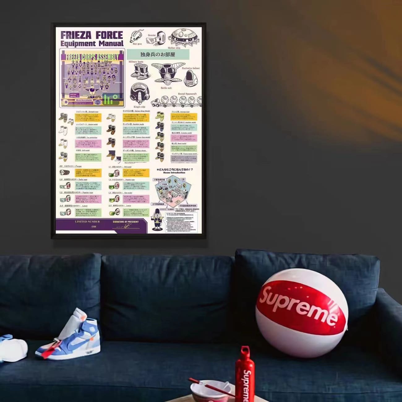 Billion Birds Studio - Frieza Force Equipment Manual Poster Frame