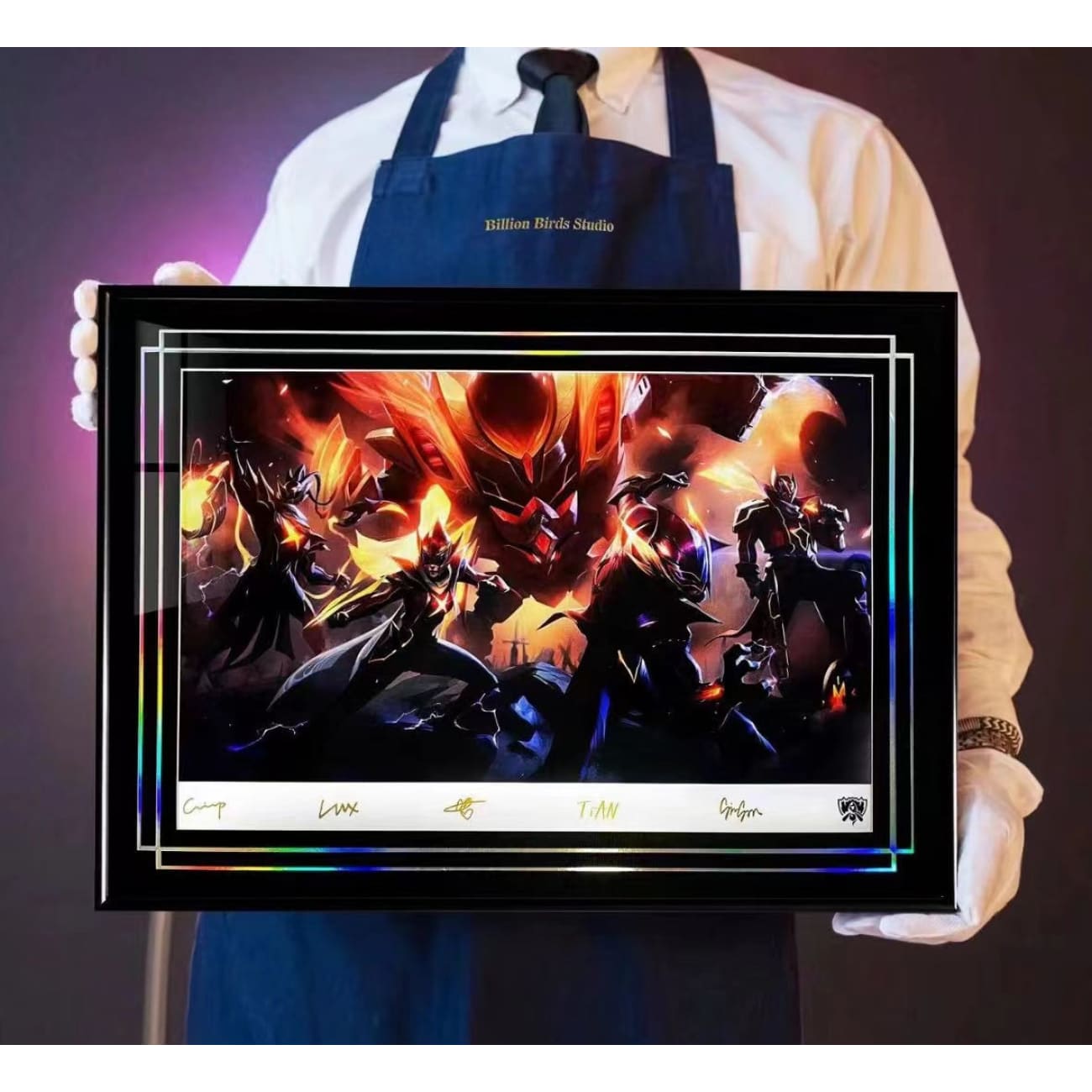 Billion Birds Studio - FunPlus Phoenix Skin Splash Poster Frame 