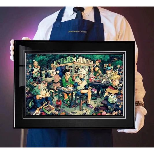 Billion Birds Studio - Gon Freecss, Kurapika, Killua Zoldyck & Hisoka Poster Frame