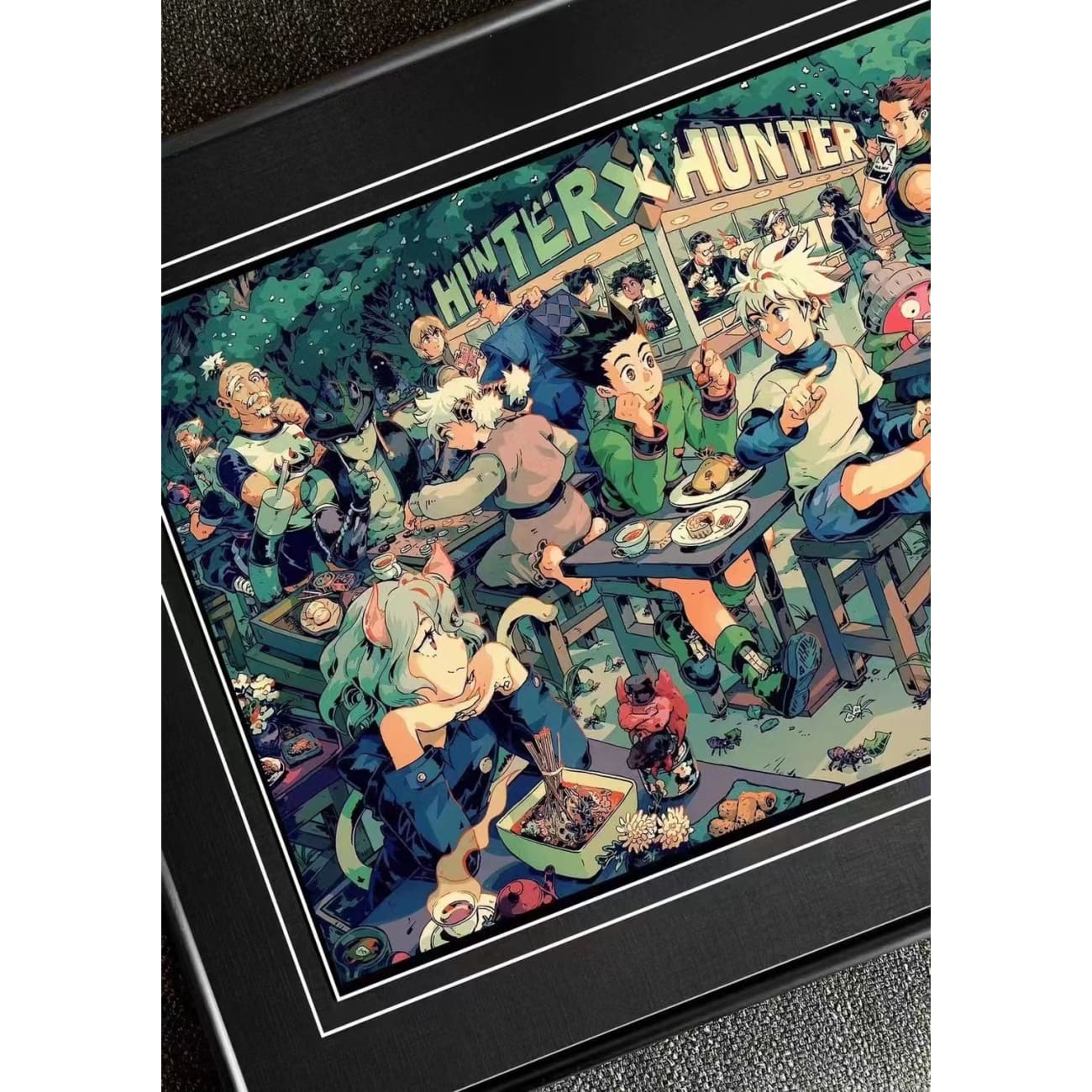 Billion Birds Studio - Gon Freecss, Kurapika, Killua Zoldyck & Hisoka Poster Frame