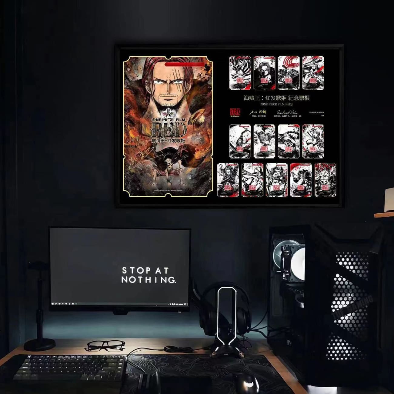 Billion Birds Studio - One Piece Film: Red Ticket Stub Poster Frame