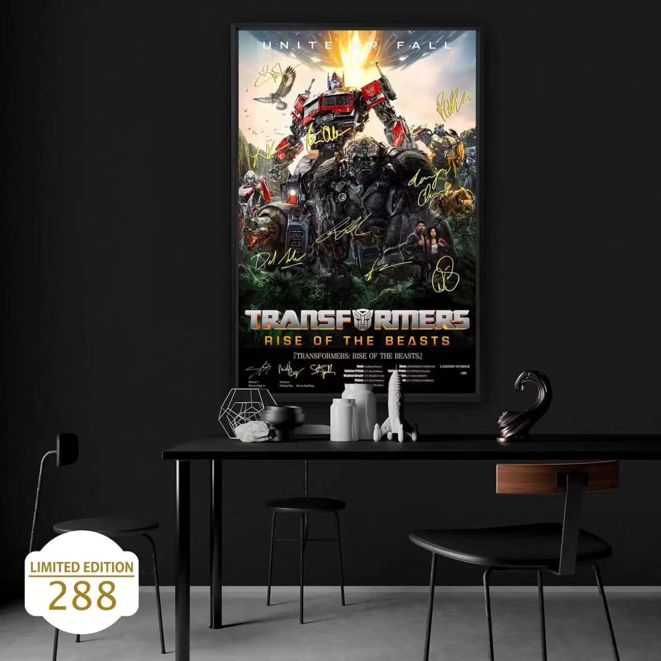 Billion Birds Studio - Optimus Prime & Optimus Primal Poster Frame 