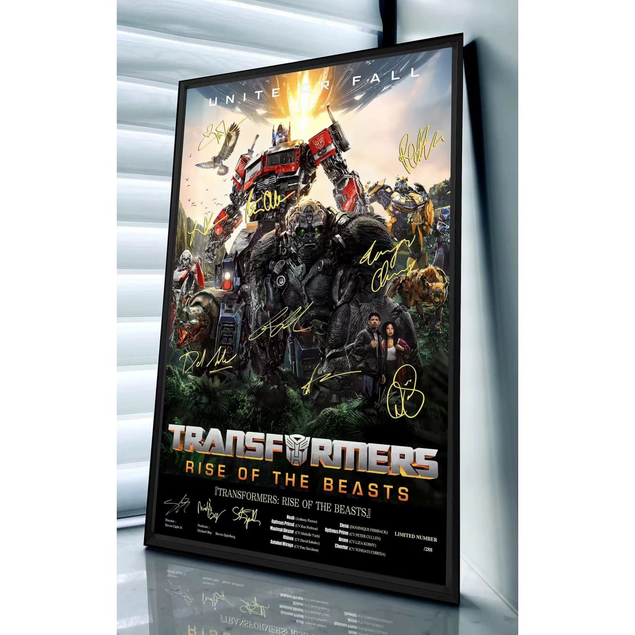 Billion Birds Studio - Optimus Prime & Optimus Primal Poster Frame 