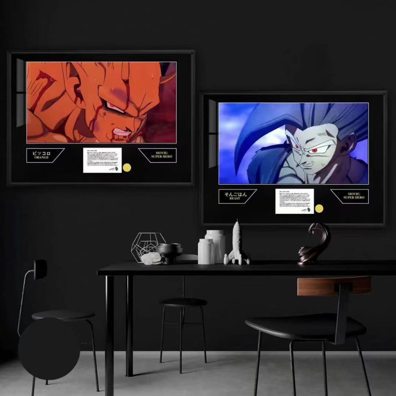 Billion Birds Studio - Son Gohan Beast / Orange Piccolo Poster Frame
