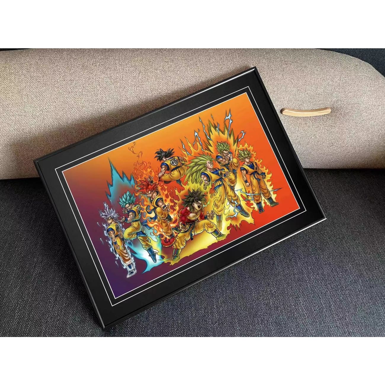 Billion Birds Studio - Son Goku Super Saiyan Poster Frame [53cm x 38cm]