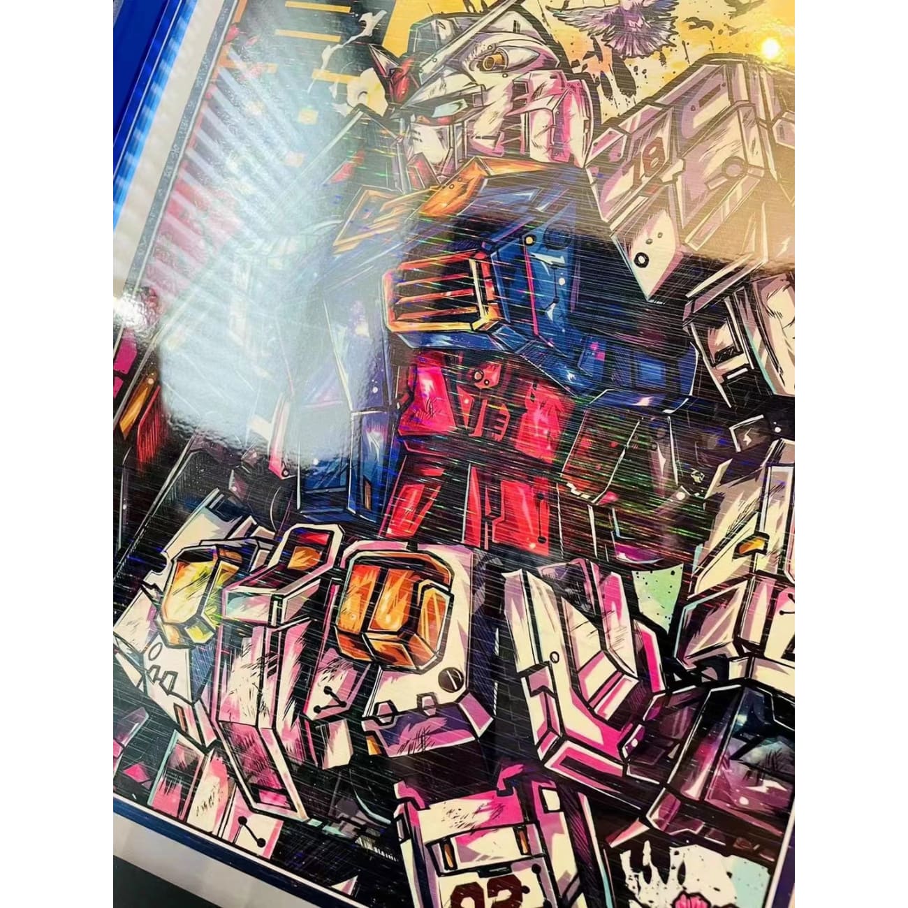 Billion Birds Studio - Stylish Gundam RX-78 Laser Acrylic Frame [26cm x 35cm] 