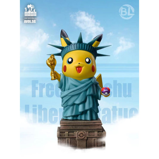 BL Studio - Pikachu Cosplay Statue of Liberty [Coloured / Pikachu colour] 
