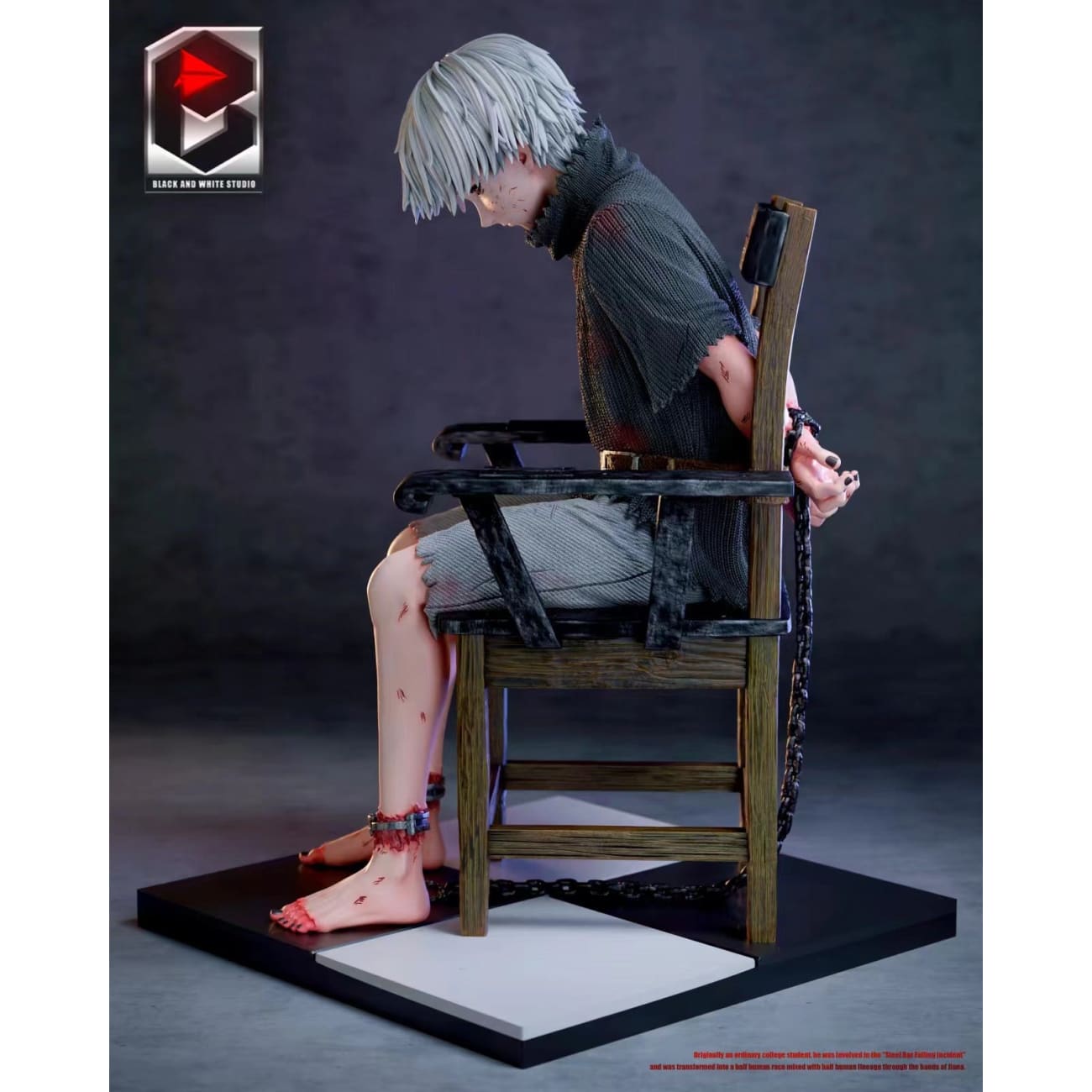Black And White Studio / BW Studio - Ken Kaneki Sitting On Chair 
