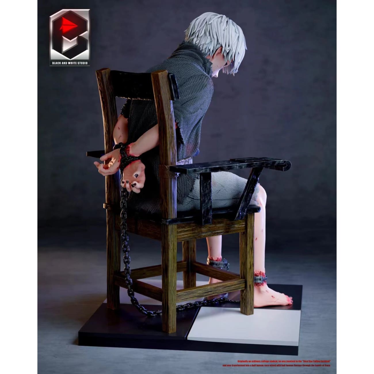 Black And White Studio / BW Studio - Ken Kaneki Sitting On Chair 