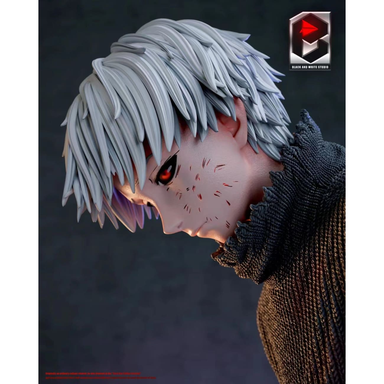 Black And White Studio / BW Studio - Ken Kaneki Sitting On Chair 