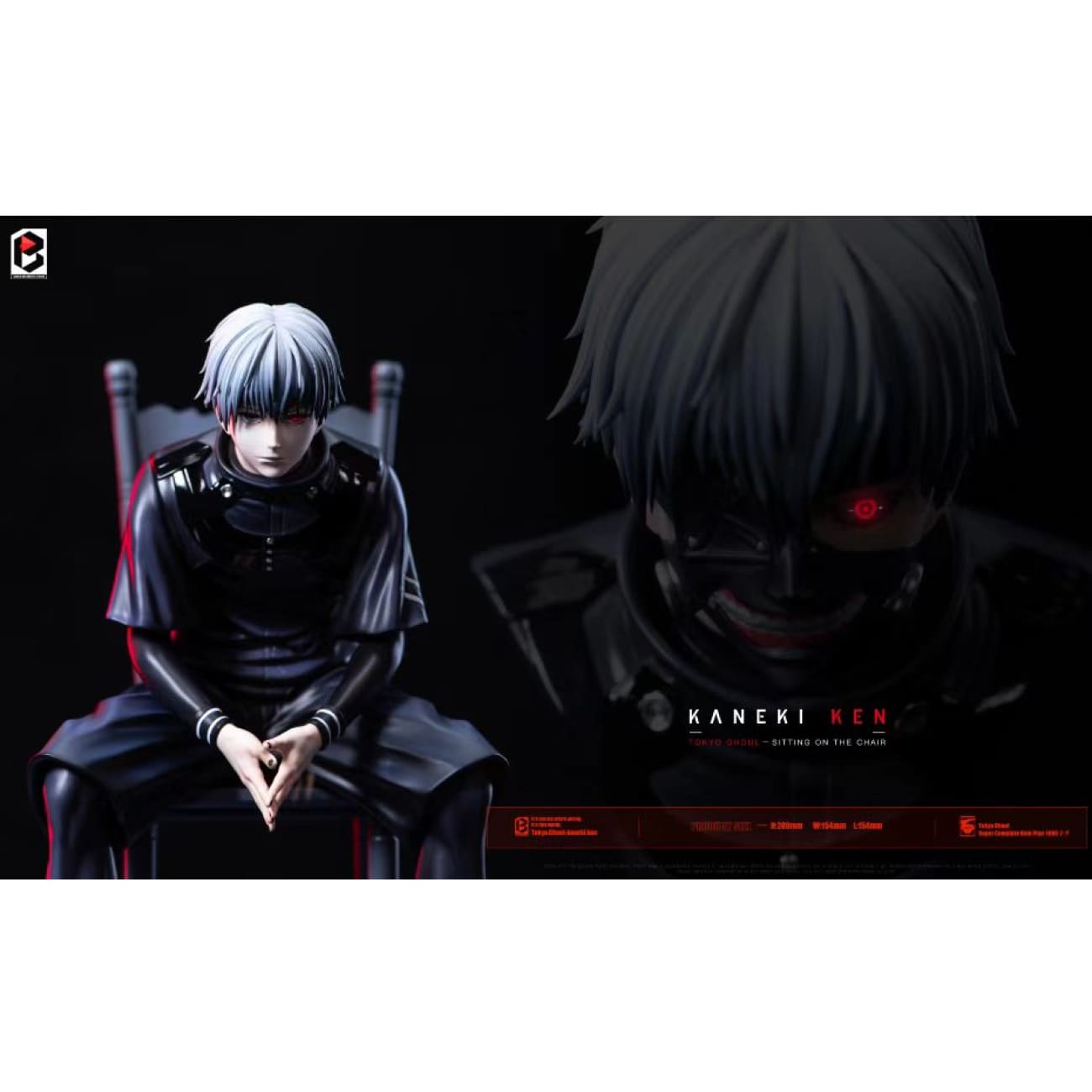 Black and White Studio / BW Studio - Ken Kaneki Sitting On Chair Standard Version 2.0