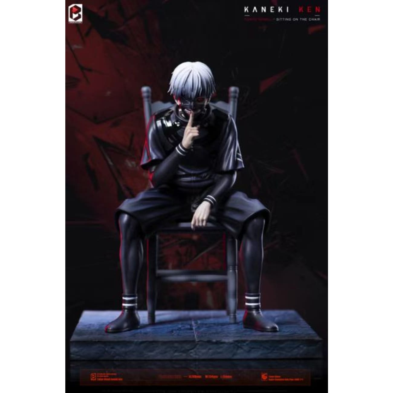 Black and White Studio / BW Studio - Ken Kaneki Sitting On Chair Standard Version 2.0