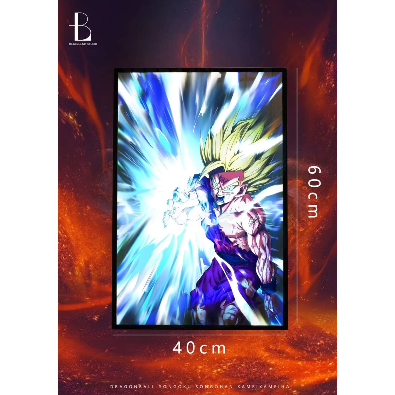 Black Line Studio - Light Guide Conversion Dragon Ball Father-Son Kamehameha Decorative Painting