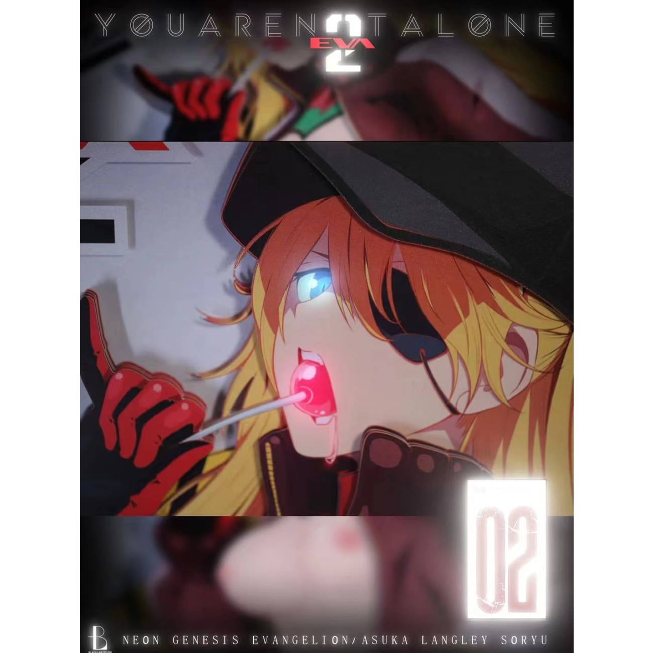 Black Line Studio-Soryu Asuka Langley Cast Off Poster Frame