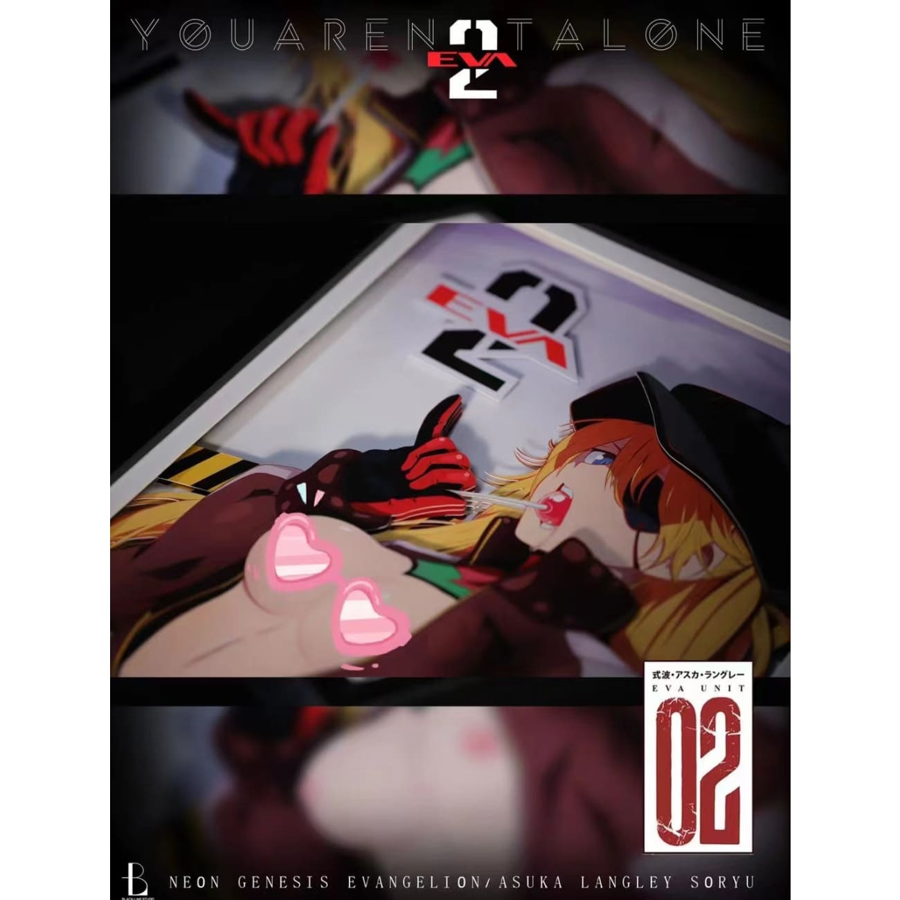 Black Line Studio-Soryu Asuka Langley Cast Off Poster Frame