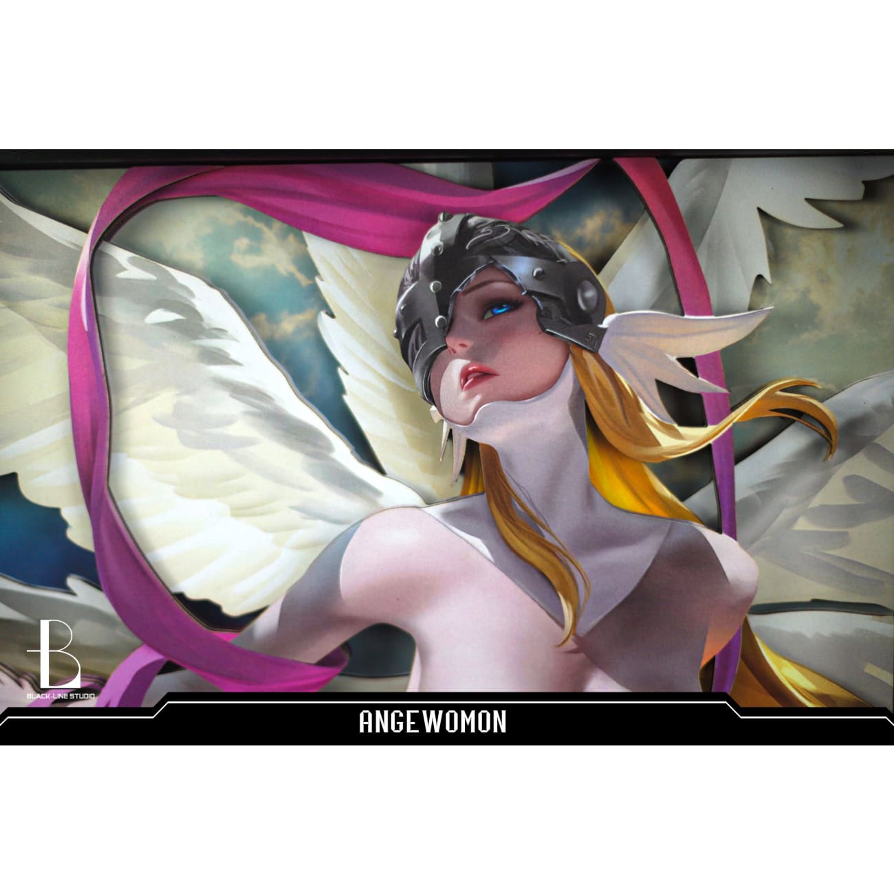 Black Line Studio X Artist Sereis Saki - Angewomon 3D Cast Off Poster Frame [2 Variants]