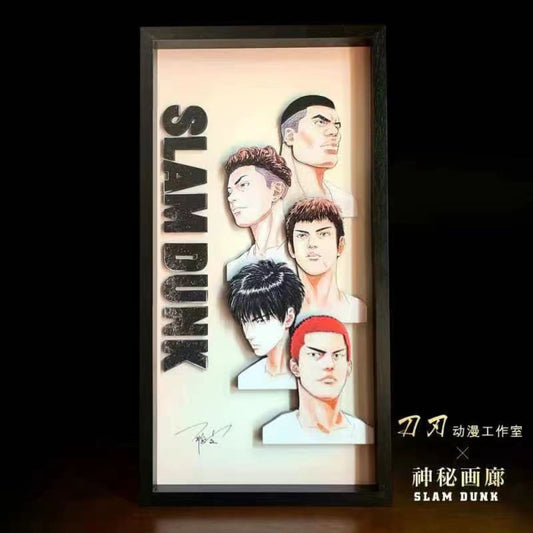 Blade Studio x Mystical Art - 2022 The First Slam Dunk Five Tigers of Shohoku Colored 3D Poster Frame