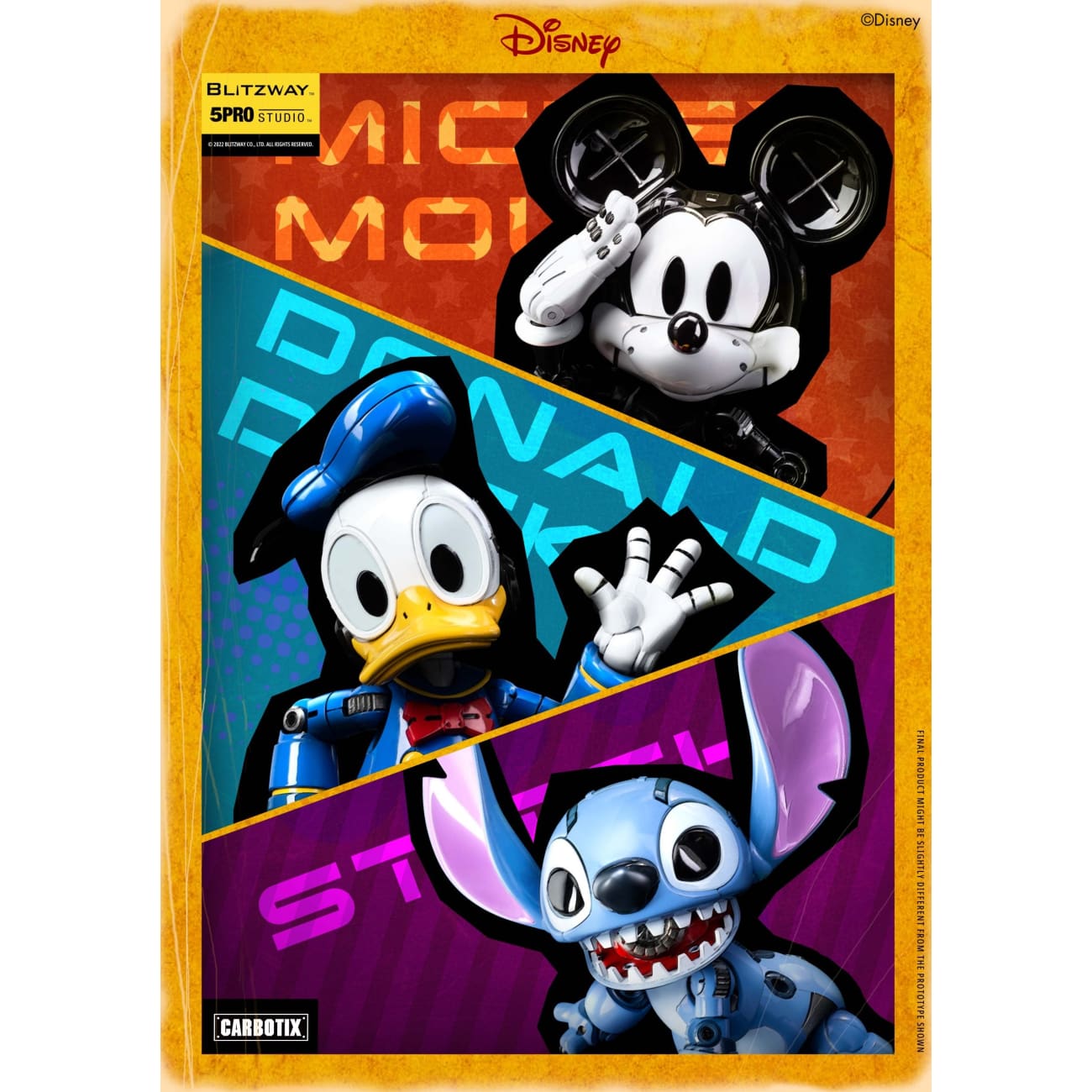 Blitzway X 5 Pro Studio X Carbotix - Mickey Mouse / Donald Duck / Stitch