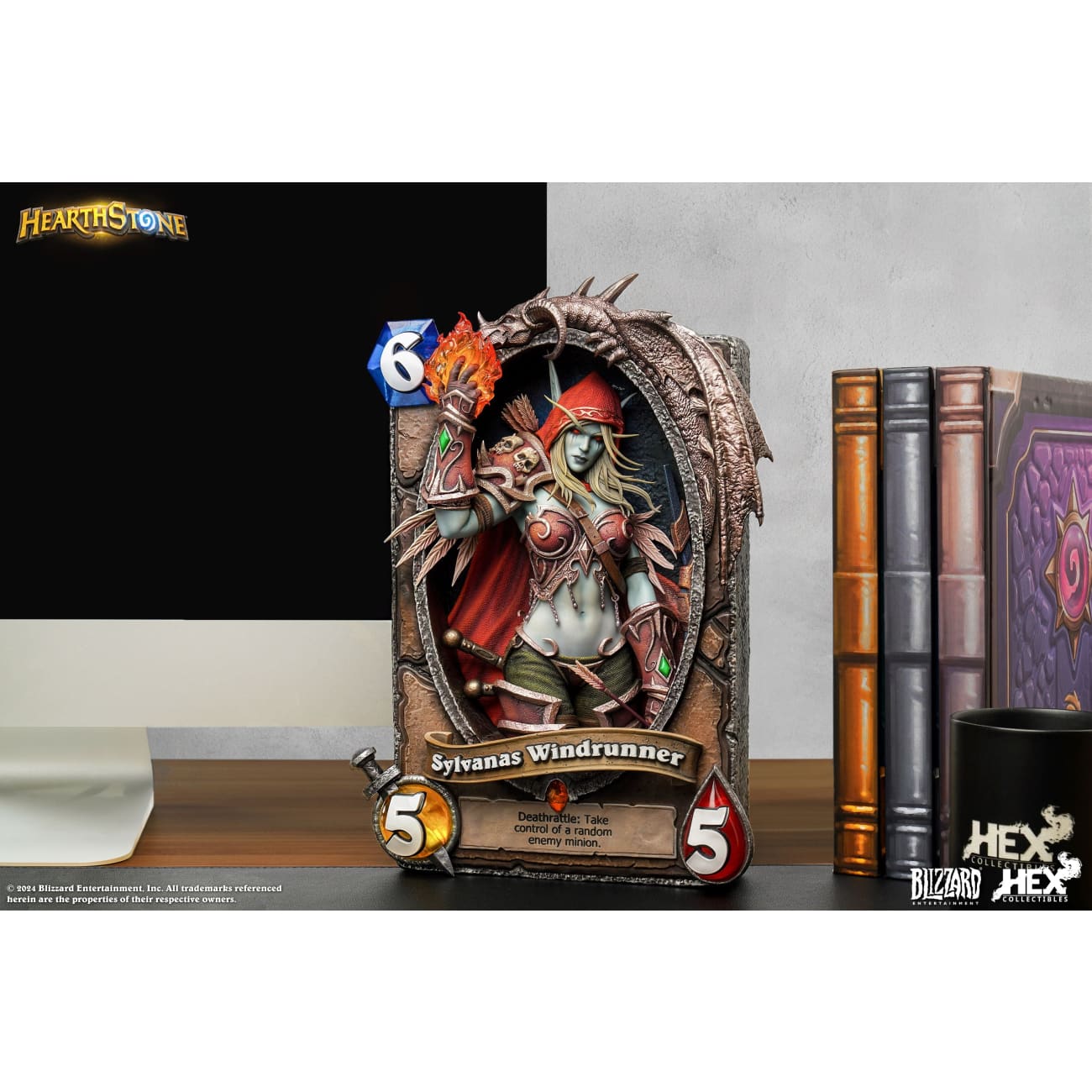 Blizzard Entertainment x HEX Collectibles - Sylvanas Windrunner Card Art Photo Frame