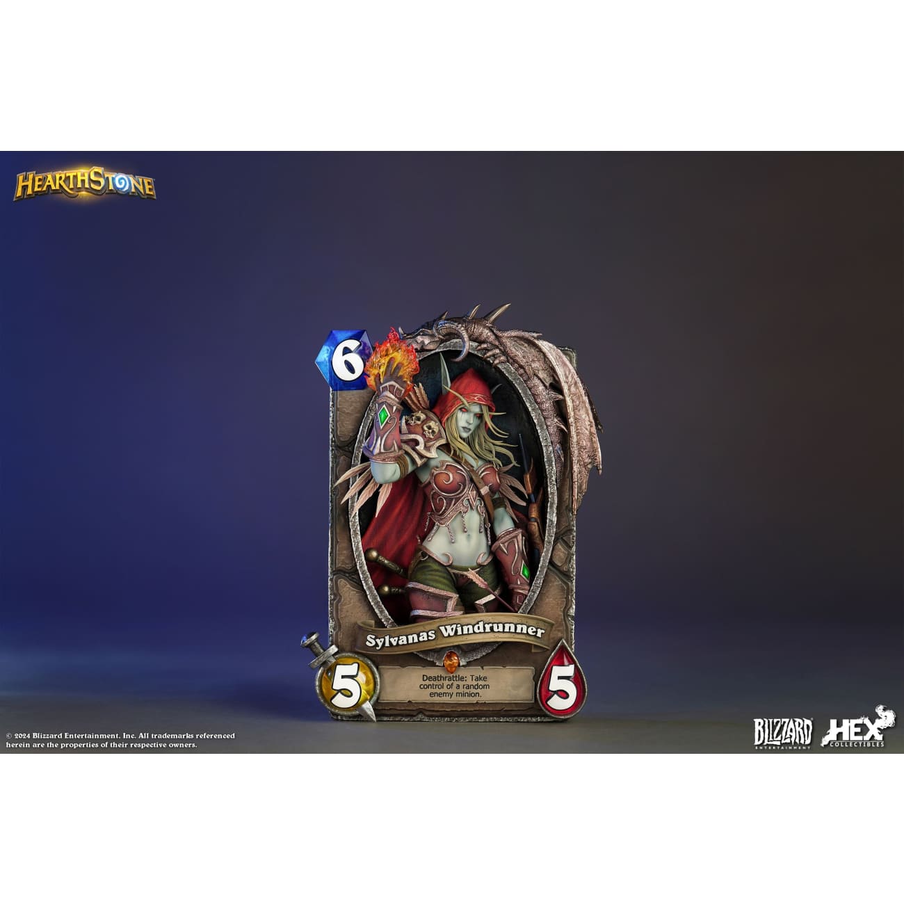 Blizzard Entertainment x HEX Collectibles - Sylvanas Windrunner Card Art Photo Frame