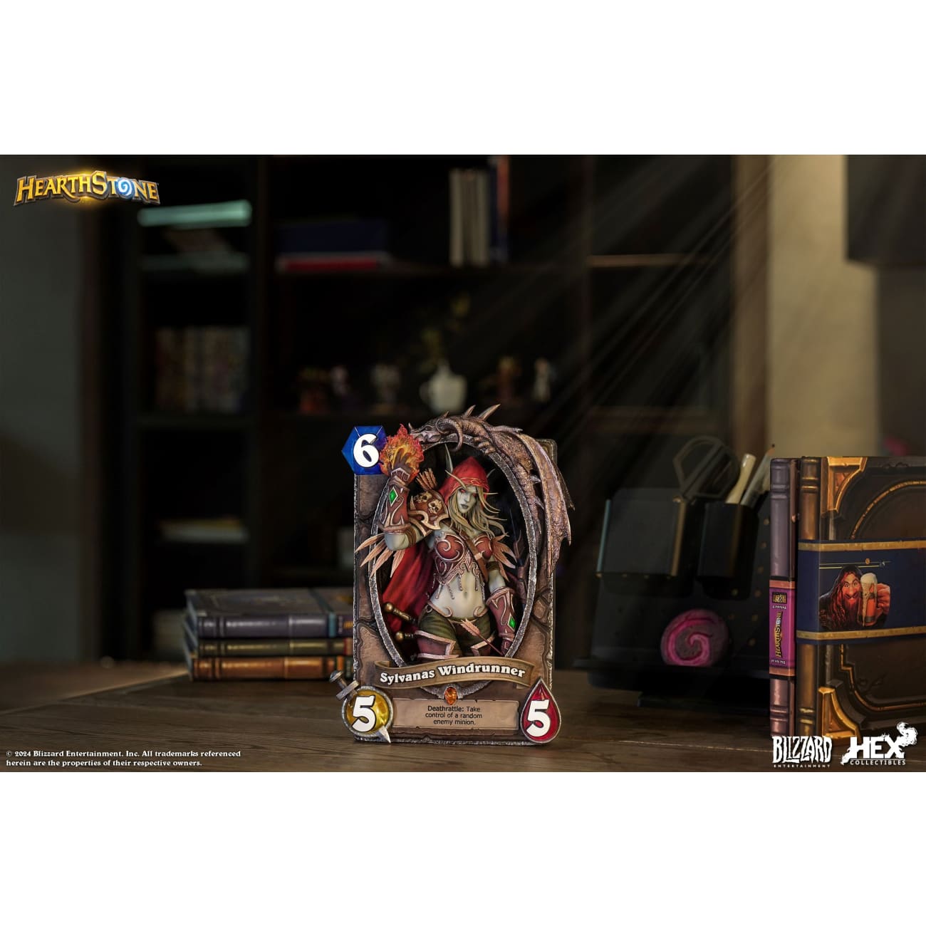 Blizzard Entertainment x HEX Collectibles - Sylvanas Windrunner Card Art Photo Frame