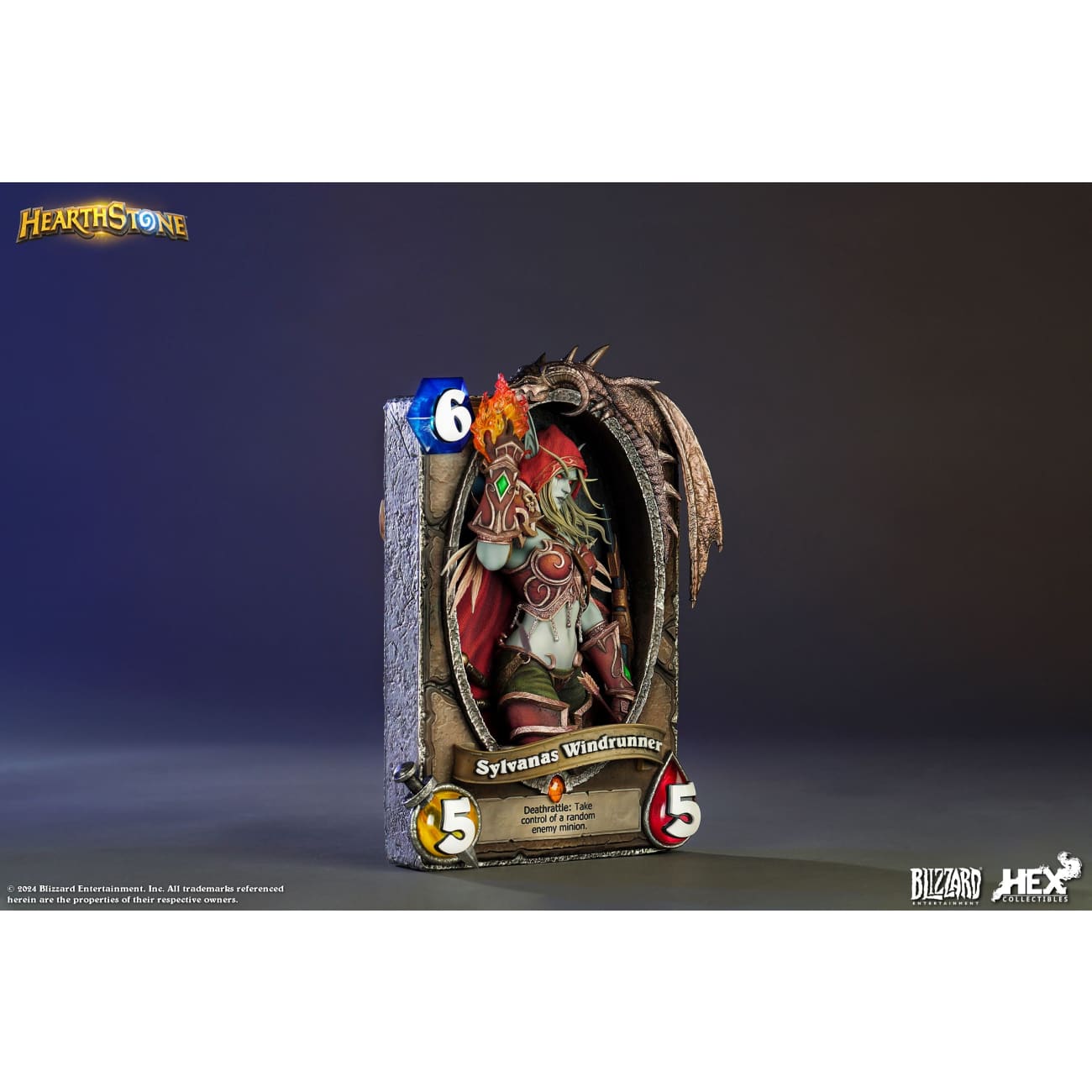 Blizzard Entertainment x HEX Collectibles - Sylvanas Windrunner Card Art Photo Frame