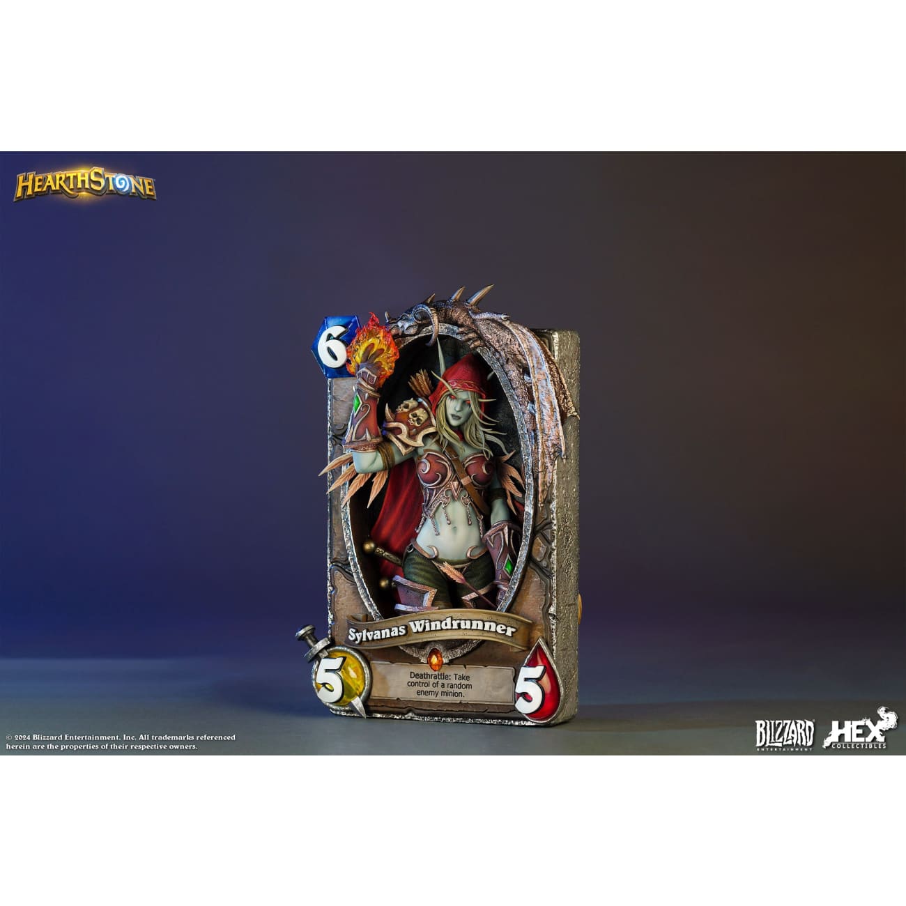 Blizzard Entertainment x HEX Collectibles - Sylvanas Windrunner Card Art Photo Frame
